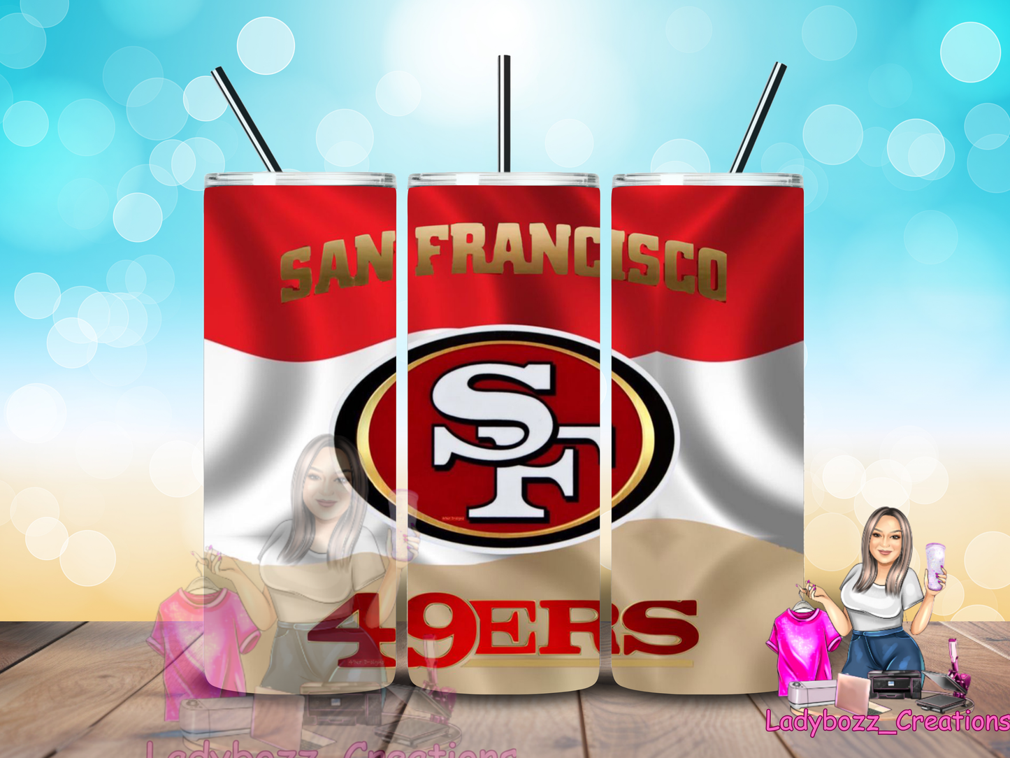 49ers/Football/NFL/ Tumbler/ or sublimation print