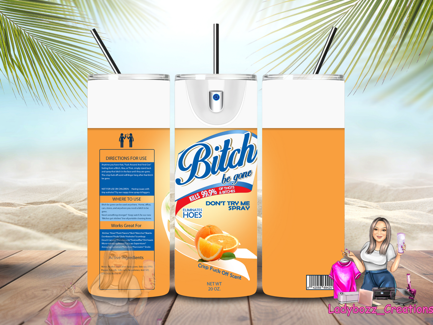 Bitch Tumbler/ or sublimation print/several options