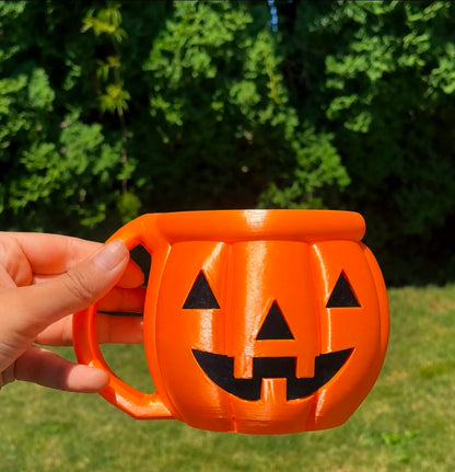 Jack-O'-Lantern Ice Cream Pint Holder/Halloween/3d