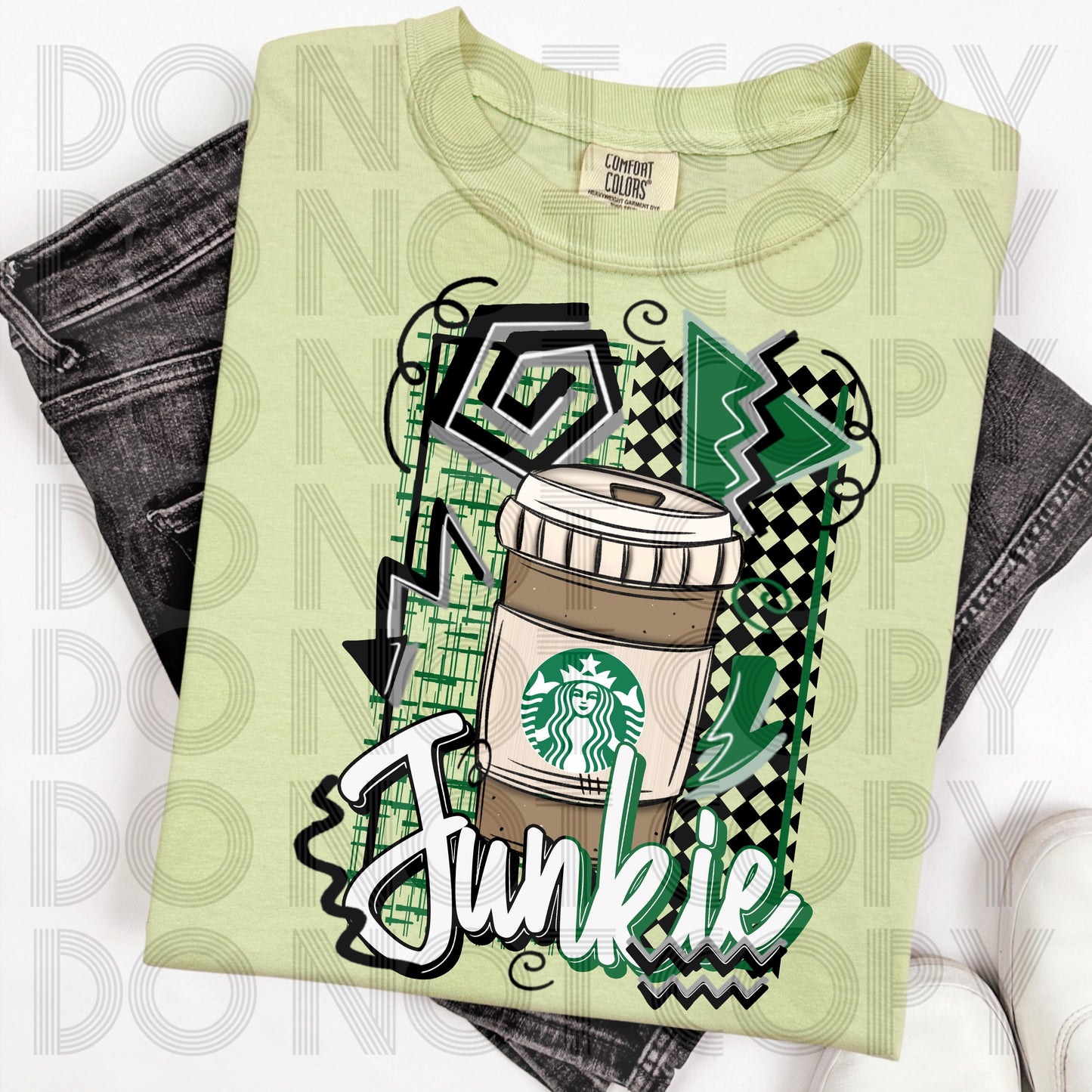 Junkie Coffee Cup/Tshirt or print only/