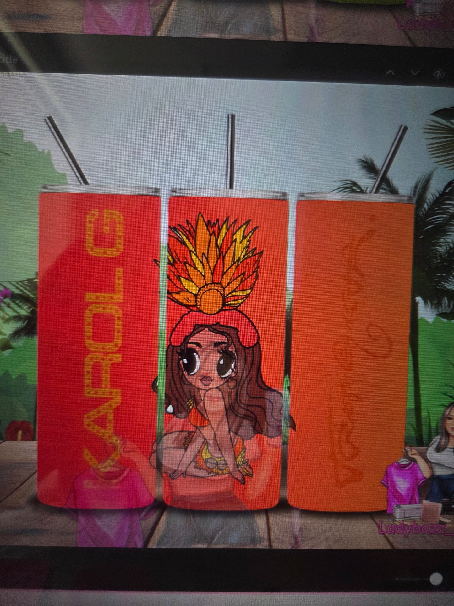 Karol G/Tropicoqueta Tumbler/ or sublimation print/