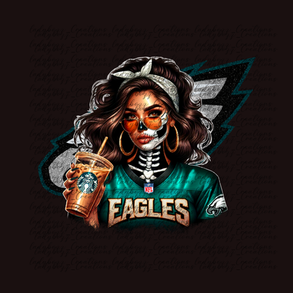 Skelly girl Football /Every Team Available/PRINT ONLY