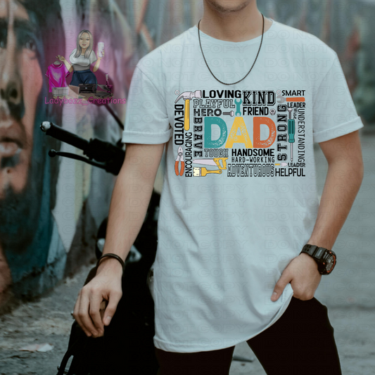 Fathers Day/ Dad/Tshirt or print only/