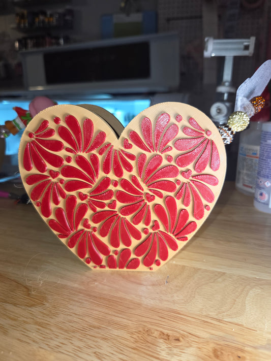 Talavera Red and Card Holder/Organizer/Pen holder/3d print