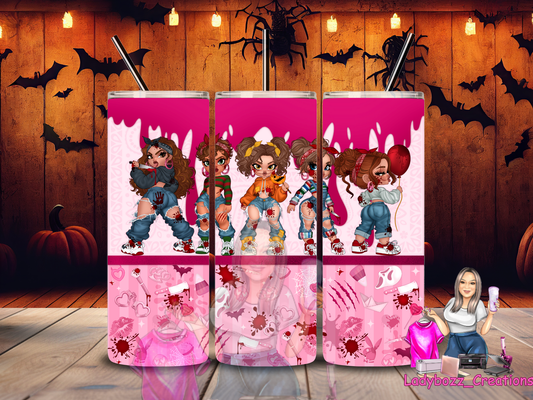 Bad Girls Horror Tumbler or sublimation print