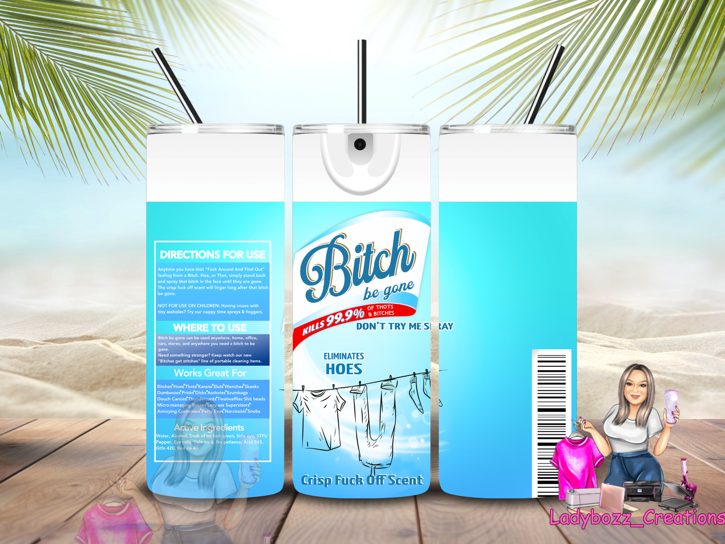 Bitch Tumbler/ or sublimation print/several options