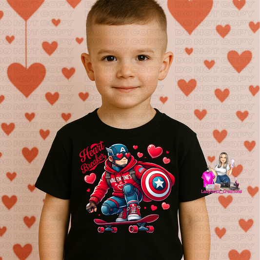 Heart Breaker Avenger/Valentines/kids/tshirts