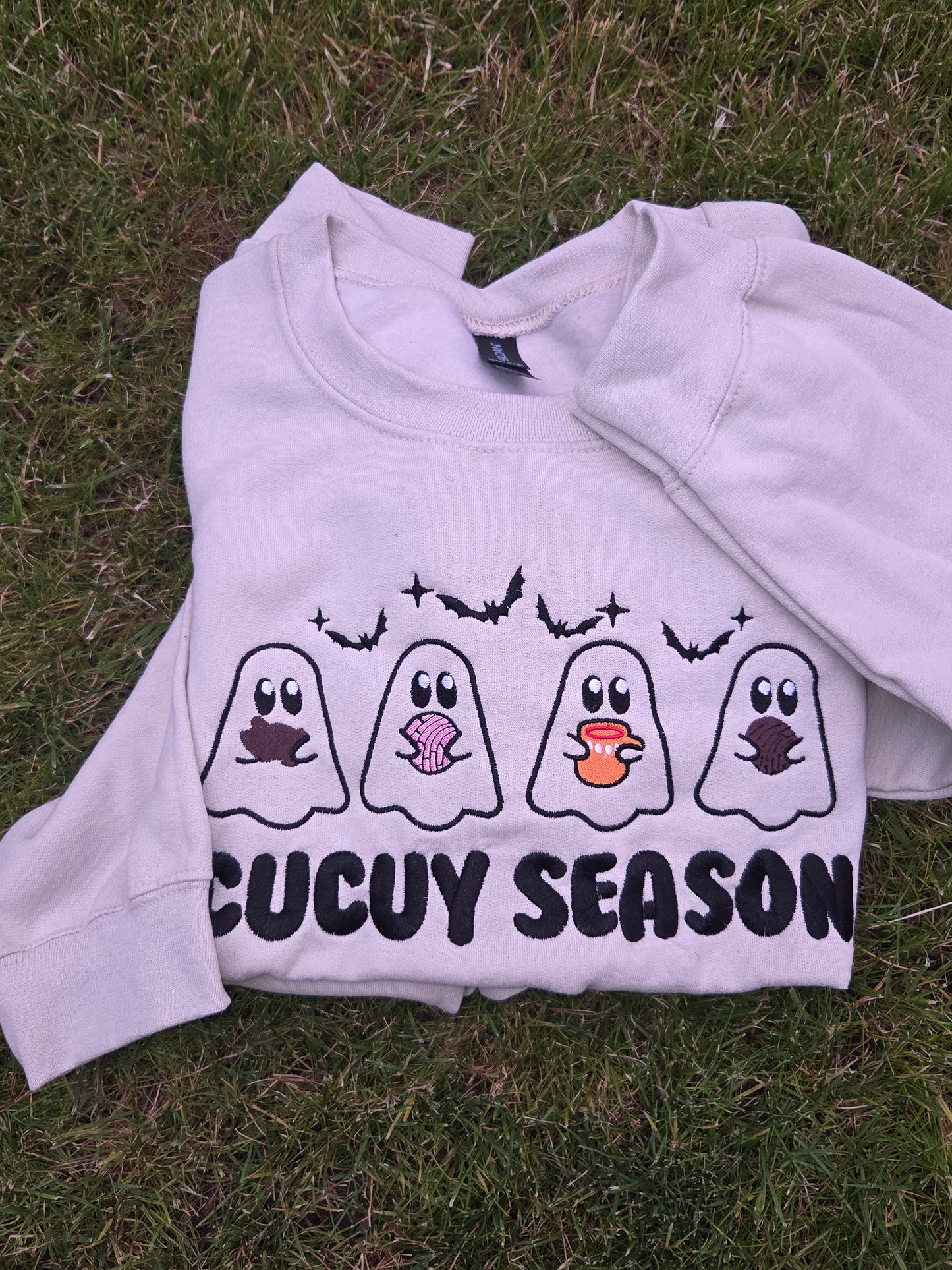 Cucuy Season Embroidery Crewneck/Halloween
