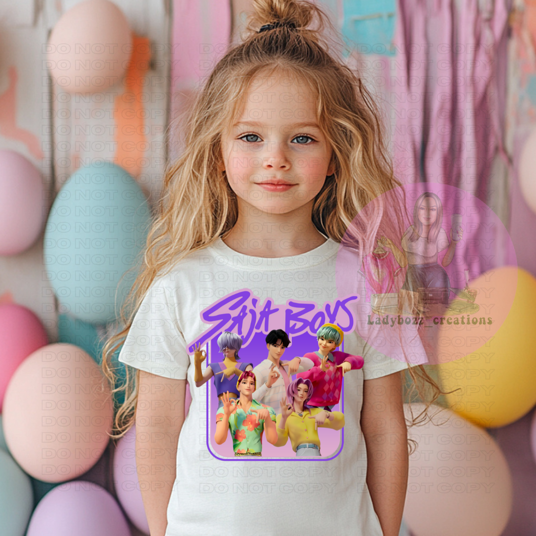 Huntrix/Kpop/Saja Boys/6-7/kids/tshirts