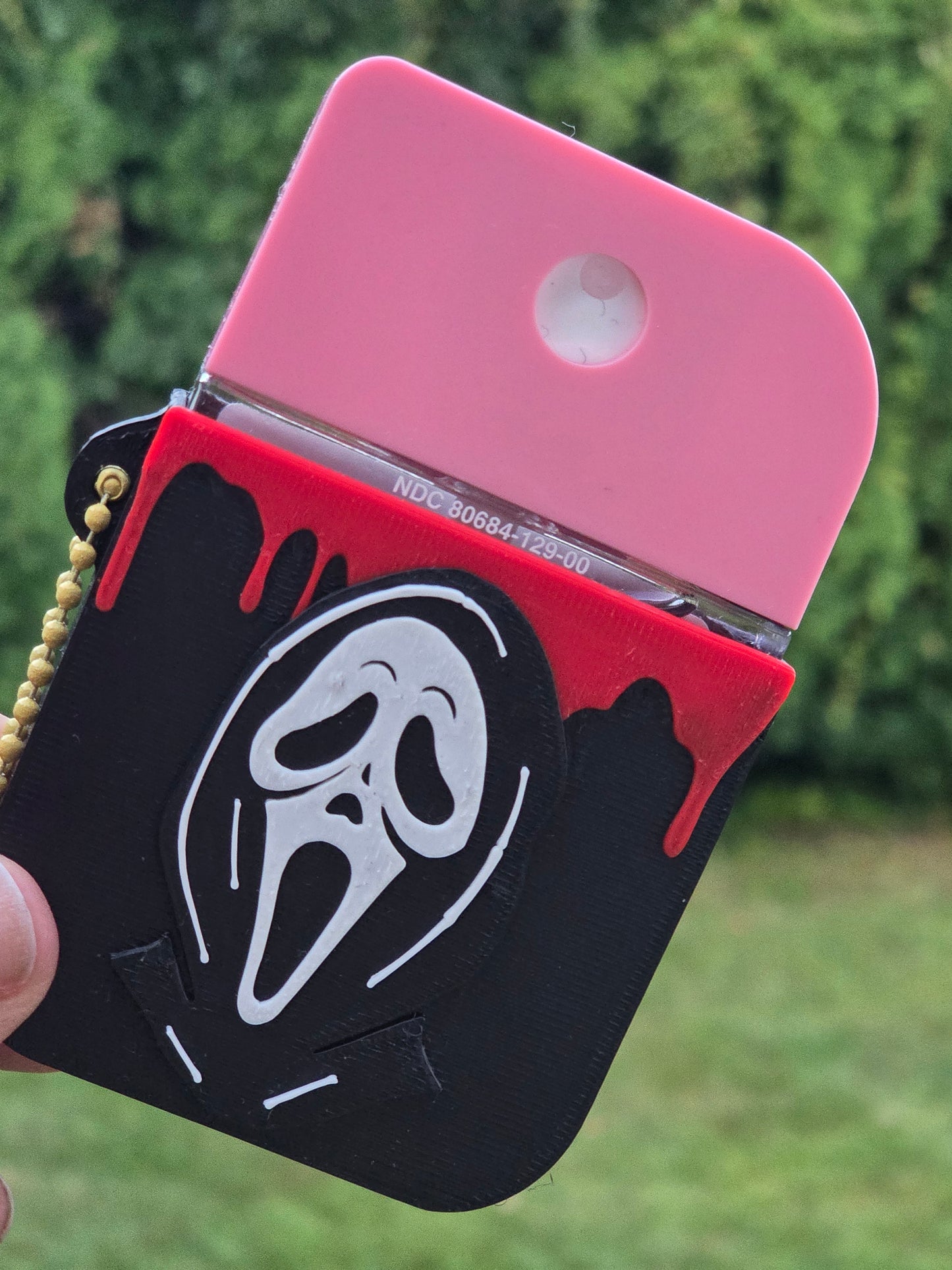 Ghost Face Hand Sanitizer Holder/3D