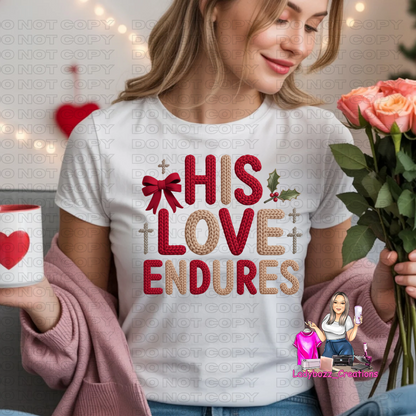 Jesus/Love/Valentines/Faux Embroidery Tshirt/Several Options