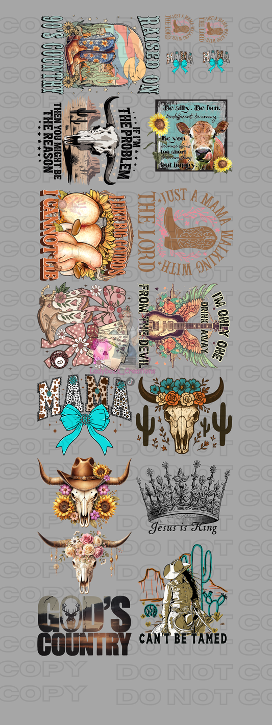 Western/DTF Gangsheet/Premade